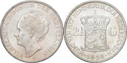 World Coins - Netherlands, Wilhelmina I, 2-1/2 Gulden, 1938, Silver, , KM:165