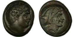 Ancient Coins - Coin, Thessaly, Phalanna (400-344 BC), Phalanna, nymph, Bronze Æ,