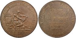 World Coins - France, 5 Sols, Hercule, 1792 / AN 4, Paris, Bronze,