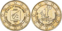 World Coins - France, Euro, Groupe des Caisses d'Epargne, 1997, Copper-nickel Aluminium