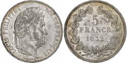 World Coins - France, Louis-Philippe, 5 Francs, 1832, Bordeaux, Silver, , Gadoury:678