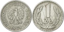 World Coins - Coin, Poland, Zloty, 1949, Warsaw, , Aluminum, KM:45a