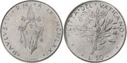 World Coins - Vatican, Paul VI, 50 Lire, 1971 (Anno IX), Rome, Stainless Steel, , KM:121