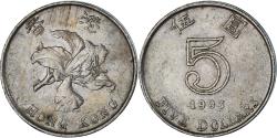 World Coins - Coin, Hong Kong, 5 Dollars, 1993