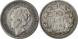 World Coins - Netherlands, Wilhelmina I, 10 Cents, 1941, Silver, , KM:163