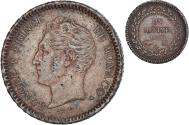 World Coins - Coin, Monaco, Honore V, 1 Décime, 1838, Monaco, Petite tête,