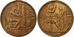 World Coins - Belgium, Token, Brussels International 1910, 1910, Brass, Michaux,