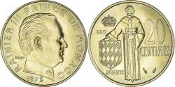 World Coins - Coin, Monaco, Rainier III, 20 Centimes, 1975, , Aluminum-Bronze