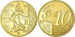 World Coins - France, 10 Euro Cent, 2014, BE, , Brass, KM:1410