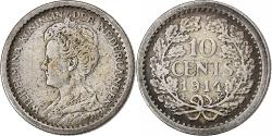 World Coins - Netherlands, Wilhelmina I, 10 Cents, 1914, Silver, , KM:145