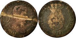 World Coins - Coin, Portugal, Jo, 40 Reis, Pataco, 1813, Lisbon, , Bronze, KM:345.1