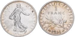 World Coins - France, Franc, Semeuse, 1914, Paris, Silver, , Gadoury:467, KM:844.1