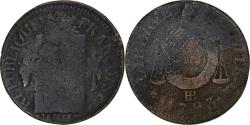 World Coins - France, Sol aux Balances, 1793 - AN II, Strasbourg, Copper, , Gadoury:19