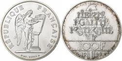 World Coins - France, 100 Francs, Droits de l'Homme, 1989, Génie, Silver,