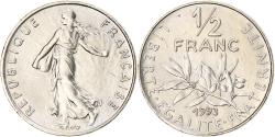 World Coins - Coin, France, Semeuse, 1/2 Franc, 1993, Paris, , Nickel, KM:931.1