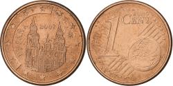 World Coins - Spain, Euro Cent, 2007, Madrid, Copper Plated Steel,