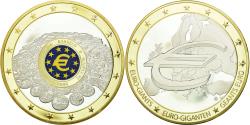 World Coins - France, Medal, Euro, Argent Liquide, Numéraire, 2002, , Copper Gilt