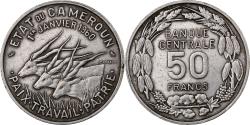 World Coins - Cameroon, 50 Francs, 1960, Paris, Copper-nickel, , KM:13