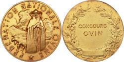 World Coins - France, Medal, Fédération Nationale Ovine, Gilt Bronze,