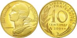 World Coins - Coin, France, Marianne, 10 Centimes, 2001, Paris, , Aluminum-Bronze