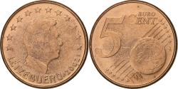 World Coins - Luxembourg, 5 Euro Cent, 2002, Utrecht, Copper Plated Steel,