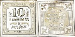 World Coins - France, Medal, Timbre Taxe, 10 Centimes, 1981, Silver,