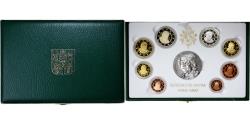 World Coins - Vatican, Pape Benoit XVI, Set 1 cts. - 2 Euro, 2010 - Anno MMX, Rome, Proof /