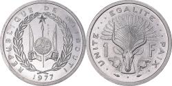 World Coins - Coin, Djibouti, Franc, 1977, Monnaie de Paris, ESSAI, , Aluminum, KM:E1
