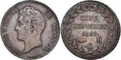 World Coins - Coin, Monaco, Honore V, 5 Centimes, 1837, Monaco, , Copper
