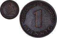 World Coins - GERMANY - FEDERAL REPUBLIC, Pfennig, 1950, Munich, Copper Plated Steel