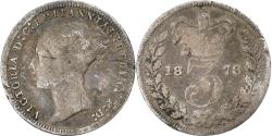World Coins - United Kingdom, Victoria, 3 Pence, 1878, London, Silver, , KM:730