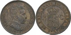 World Coins - Spain, Alfonso XIII, 2 Centimos, 1904, Madrid, Copper, , KM:722