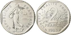 World Coins - France, 2 Francs, Semeuse, 1983, Paris, FDC, Nickel, , Gadoury:547