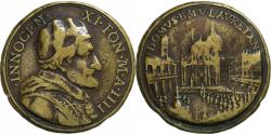 World Coins - France, Medal, Innocent XI, Basilica della Santa Casa, Loreto, n.d., Copper
