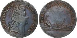 World Coins - France, Token, Louis XIV, La vigilance, Copper, , Feuardent:12852