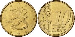 World Coins - Finland, 10 Euro Cent, 2008, Vantaa, Nordic gold,