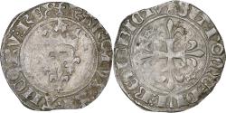 World Coins - France, Charles VI, Florette, 1417-1422, Paris, Billon, , Duplessy:387