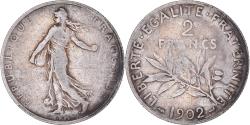 World Coins - Coin, France, Semeuse, 2 Francs, 1902, Paris, , Silver, KM:845.1