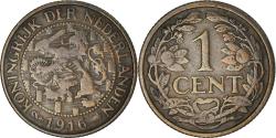 World Coins - Coin, Netherlands, Wilhelmina I, Cent, 1916, , Bronze, KM:152