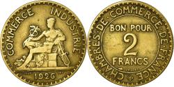 World Coins - Coin, France, Chambre de commerce, 2 Francs, 1926, Paris,
