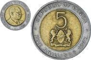 World Coins - Coin, Kenya, 5 Shillings, 1997, British Royal Mint, , Bi-Metallic