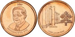 World Coins - Vatican, Token, 1 C, Essai-Trial Benoit XVI, 2007, Copper Plated Steel,