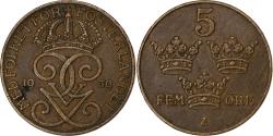 World Coins - Sweden, Gustaf V, 5 Öre, 1939, Bronze, , KM:779.2