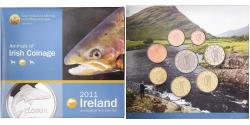 World Coins - Ireland, Set 1 ct. - 2 Euro, Animals of Irish Coinage, Salmon, BU, 2011