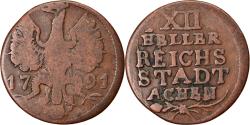 World Coins - Coin, German States, AACHEN, 12 Heller, 1791, , Copper, KM:51