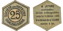 World Coins - Coin, France, Société des Moteurs, Chaléassière, Saint-Etienne, 25 Centimes