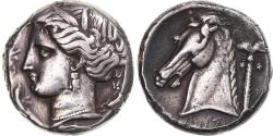 Ancient Coins - Carthaginian Sicily, Tetradrachm, ca. 320-300 BC, Entella?, Silver,