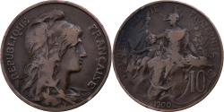 World Coins - France, 10 Centimes, Dupuis, 1900, Paris, Bronze, , Gadoury:277, KM:843