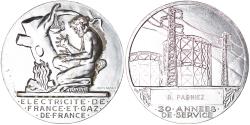 World Coins - France, Medal, Électricité de France et gaz de France, Business & industry