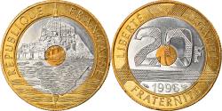 World Coins - Coin, France, Mont Saint Michel, 20 Francs, 1996, , Tri-Metallic